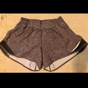 Size 4 tall grey Lululemon shorts